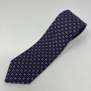 Brooks Brothers 346 Pure Silk Necktie Blue Pink Floral Pattern Professional